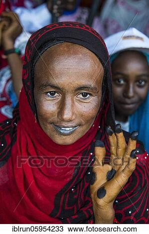 Colourful dressed toubou woman, portrait, tribal festival Place de la Nation, N'Djamena, Chad, Africa View Large Photo Image Stock Image - Colourful dressed toubou woman, portrait, tribal festival Place de la Nation, N'Djamena, Chad, Africa. Fotosearch