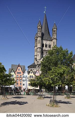 Colourful houses at fish market and Great St. Martin Church, Cologne, North Rhine-Westphalia, Germany, Europe View Large Photo Image Stock Image - Colourful houses at fish market and Great St. Martin Church, Cologne, North Rhine-Westphalia, Germany, Europe. Fotosearch