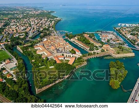 Comune di Peschiera del Garda, Mincio River empties into Lake Garda, Veneto, Italy, Europe View Large Photo Image Picture - Comune di Peschiera del Garda, Mincio River empties into Lake Garda, Veneto, Italy, Europe. Fotosearch