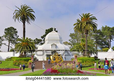 Stock Image - Conservatory of Flowers, Golden Gate Park, San Francisco, California, USA, North America. Fotosearch