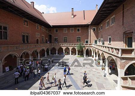 Courtyard of Collegium Maius, historic center, Stare Miasto, Old Town, Kraków, Poland, Europe View Large Photo Image Stock Photo - Courtyard of Collegium Maius, historic center, Stare Miasto, Old Town, Kraków, Poland, Europe. Fotosearch