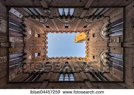 Courtyard of Torre del Mangia, Siena, Tuscany, Italy, Europe View Large Photo Image Stock Photo - Courtyard of Torre del Mangia, Siena, Tuscany, Italy, Europe. Fotosearch