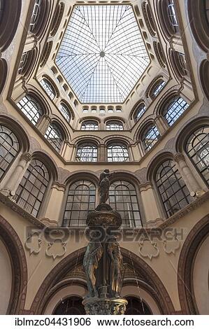 Courtyard with fountain, atrium, Palais Ferstel, Vienna, Austria, Europe View Large Photo Image Stock Photograph - Courtyard with fountain, atrium, Palais Ferstel, Vienna, Austria, Europe. Fotosearch