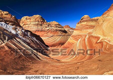 Coyote Buttes North, The Wave, sandstone area, Arizona, USA, North America View Large Photo Image Stock Photo - Coyote Buttes North, The Wave, sandstone area, Arizona, USA, North America. Fotosearch