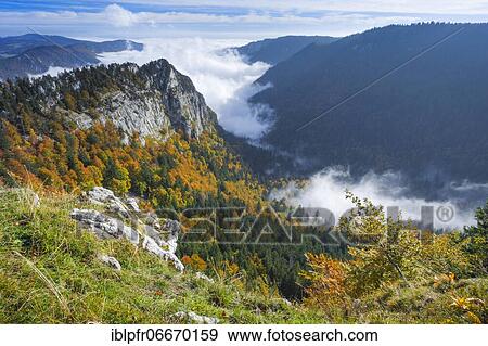 Stock Photo - Creux du Van, Neuchâtel, Switzerland, Europe. Fotosearch