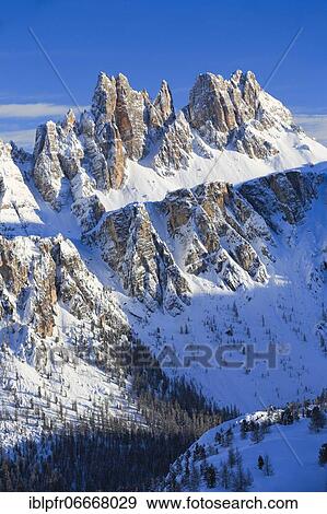 Stock Photo - Croda da Lago, Dolomites, Italy, Europe. Fotosearch