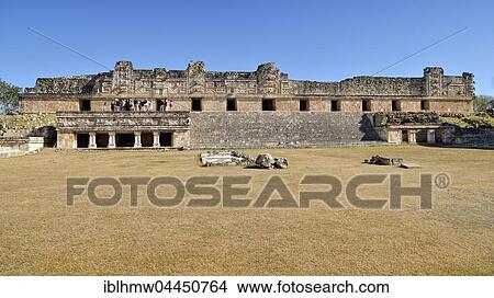 Picture - Cuadrangulo de las Monjas, Nun's Quadrangle, ancient Mayan city of Uxmal, Yucatan, Mexico, Central America. Fotosearch