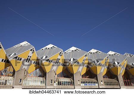 Cubic houses, cube architecture, architect Piet Blom, Blaak, Rotterdam, Holland, Netherlands View Large Photo Image Stock Image - Cubic houses, cube architecture, architect Piet Blom, Blaak, Rotterdam, Holland, Netherlands. Fotosearch