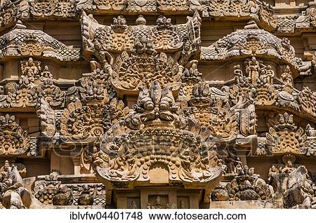 Decorated facade of Brihadeshwara temple at historical site Gangaikonda Cholapuram, Ariyalur, Tamil Nadu, India, Asia View Large Photo Image Stock Photo - Decorated facade of Brihadeshwara temple at historical site Gangaikonda Cholapuram, Ariyalur, Tamil Nadu, India, Asia. Fotosearch