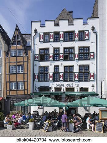 Delfter Haus, pub on Rhine river bank, dusk, Cologne, North Rhine-Westphalia, Germany, Europe View Large Photo Image Picture - Delfter Haus, pub on Rhine river bank, dusk, Cologne, North Rhine-Westphalia, Germany, Europe. Fotosearch