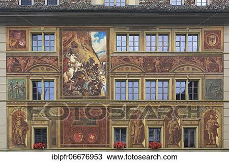 Detail Council House, Schwyz, Switzerland, Europe View Large Photo Image Stock Image - Detail Council House, Schwyz, Switzerland, Europe. Fotosearch