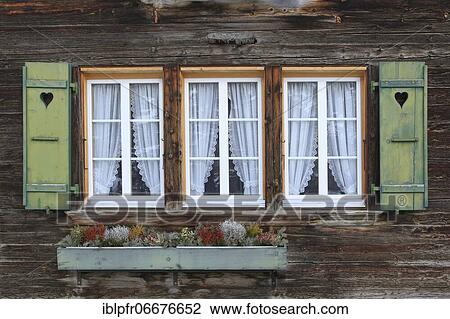 Detail of Swiss Mountain House View Large Photo Image Stock Image - Detail of Swiss Mountain House. Fotosearch