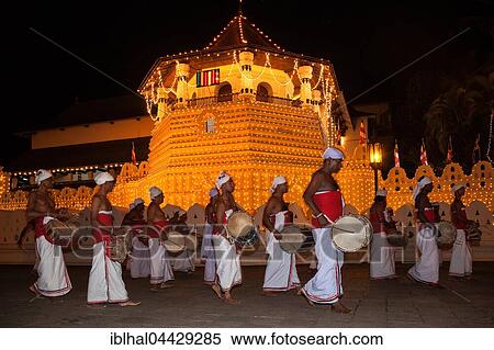 Drummers in traditional costumes, Esala Perahera Buddhist festival, Sri Dalada Maligawa or Temple of the Sacred Tooth Relic, Kandy, Central Province, Sri Lanka, Asia View Large Photo Image Stock Photography - Drummers in traditional costumes, Esala Perahera Buddhist festival, Sri Dalada Maligawa or Temple of the Sacred Tooth Relic, Kandy, Central Province, Sri Lanka, Asia. Fotosearch