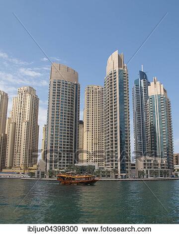 Dubai Marina, Dubai, United Arab Emirates, Asia View Large Photo Image Stock Image - Dubai Marina, Dubai, United Arab Emirates, Asia. Fotosearch