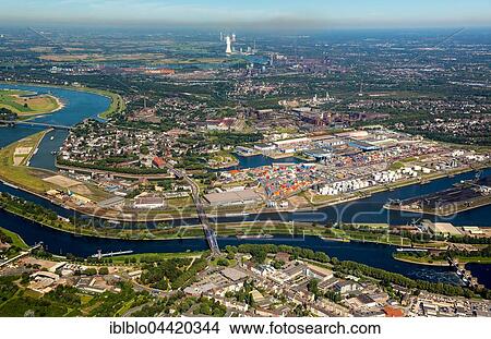 Duisport, inland port, Rhine, Duisburg, Ruhr district, North Rhine-Westphalia, Germany, Europe View Large Photo Image Picture - Duisport, inland port, Rhine, Duisburg, Ruhr district, North Rhine-Westphalia, Germany, Europe. Fotosearch