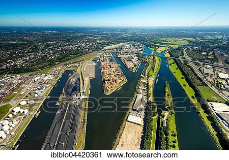 Duisport, inland port, Rhine, Duisburg, Ruhr district, North Rhine-Westphalia, Germany, Europe View Large Photo Image Stock Image - Duisport, inland port, Rhine, Duisburg, Ruhr district, North Rhine-Westphalia, Germany, Europe. Fotosearch