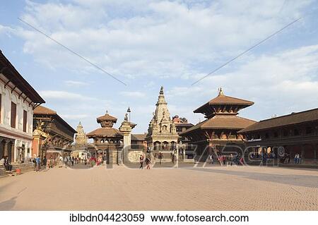 Stock Photo - Durbar Square, Bhaktapur, Nepal, Asia. Fotosearch