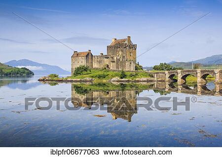 Stock Image - Eilean Donan Castle, Scotland, United Kingdom, Europe. Fotosearch