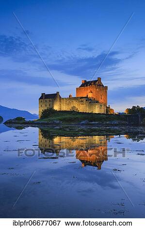 Eilean Donan Castle, Scotland, United Kingdom, Europe View Large Photo Image Stock Photo - Eilean Donan Castle, Scotland, United Kingdom, Europe. Fotosearch