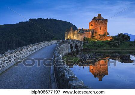 Eilean Donan Castle, Scotland, United Kingdom, Europe View Large Photo Image Stock Photo - Eilean Donan Castle, Scotland, United Kingdom, Europe. Fotosearch