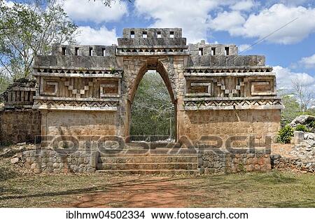 El Arco, back, historical Mayan city Labna, Yucatan State, Mexico, Central America View Large Photo Image Picture - El Arco, back, historical Mayan city Labna, Yucatan State, Mexico, Central America. Fotosearch