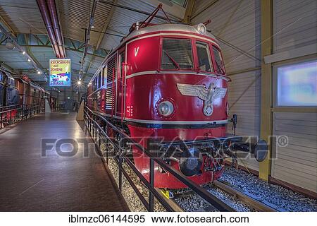 Electric locomotive E 19 12 of the Deutsche Reichsbahn, built 1938, DB Museum, Nuremberg, Middle Franconia, Bavaria, Germany, Europe View Large Photo Image Stock Photography - Electric locomotive E 19 12 of the Deutsche Reichsbahn, built 1938, DB Museum, Nuremberg, Middle Franconia, Bavaria, Germany, Europe. Fotosearch