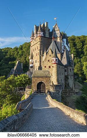 Stock Photography - Eltz Castle, Wierschem, Münstermaifeld, Rhineland-Palatinate, Germany, Europe. Fotosearch