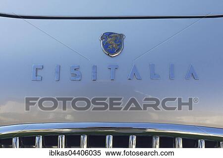 Emblem of the Italian car manufacturer Cisitalia, model 202, built in 1951, classic car, Schloss Dyck Classic Days 2016 Jüchen, Niederrhein, North Rhine-Westphalia, Germany, Europe View Large Photo Image Stock Photography - Emblem of the Italian car manufacturer Cisitalia, model 202, built in 1951, classic car, Schloss Dyck Classic Days 2016 Jüchen, Niederrhein, North Rhine-Westphalia, Germany, Europe. Fotosearch