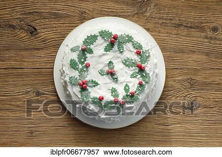 English Christmas cake View Large Photo Image Stock Photo - English Christmas cake. Fotosearch