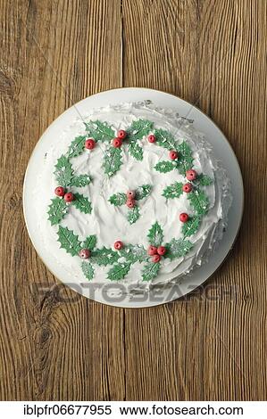 Stock Photography - English Christmas cake. Fotosearch