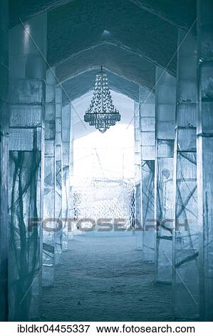 Entrance hall with chandelier made of ice, Jukkasjärvi Ice Hotel, Lapland, Norrbotten Province, Sweden, Scandinavia, Europe View Large Photo Image Stock Photo - Entrance hall with chandelier made of ice, Jukkasjärvi Ice Hotel, Lapland, Norrbotten Province, Sweden, Scandinavia, Europe. Fotosearch