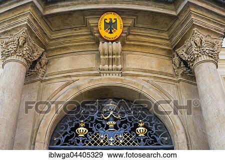 Entrance, portal, German Embassy, Lobkowicz Palace, Prague, Bohemia, Czech Republic, Europe View Large Photo Image Stock Photo - Entrance, portal, German Embassy, Lobkowicz Palace, Prague, Bohemia, Czech Republic, Europe. Fotosearch