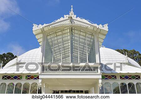 Entrance to Conservatory of Flowers, Victorian style, Golden Gate Park, San Francisco, California, USA, North America View Large Photo Image Stock Photograph - Entrance to Conservatory of Flowers, Victorian style, Golden Gate Park, San Francisco, California, USA, North America. Fotosearch