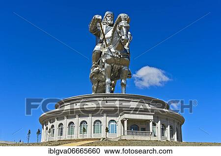 Equestrian Statue of Genghis Khan, Genghis Khan Theme Park, Chinggis Khaan Statue Complex, Tsonjin Boldog, Mongolia, Asia View Large Photo Image Stock Image - Equestrian Statue of Genghis Khan, Genghis Khan Theme Park, Chinggis Khaan Statue Complex, Tsonjin Boldog, Mongolia, Asia. Fotosearch