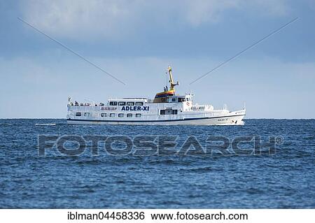 Excursion boat Adler XI, Baltic Sea, Usedom, Mecklenburg-Western Pomerania, Germany, Europe View Large Photo Image Stock Photograph - Excursion boat Adler XI, Baltic Sea, Usedom, Mecklenburg-Western Pomerania, Germany, Europe. Fotosearch