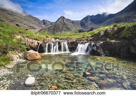 Fairy Pools, Isle of Skye, Scotland, United Kingdom, Europe View Large Photo Image Stock Photo - Fairy Pools, Isle of Skye, Scotland, United Kingdom, Europe. Fotosearch