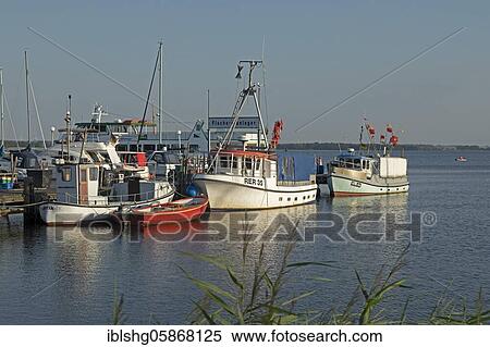 Stock Photography - Fishery investor Rerik, fishing boats, Baltic resort Rerik, Mecklenburg-Western Pomerania, Germany, Europe. Fotosearch