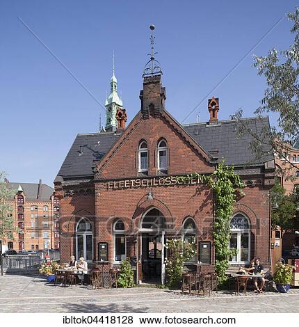 Fleetschlösschen restaurant, Speicherstadt, HafenCity, Hamburg, Germany, Europe View Large Photo Image Stock Photo - Fleetschlösschen restaurant, Speicherstadt, HafenCity, Hamburg, Germany, Europe. Fotosearch
