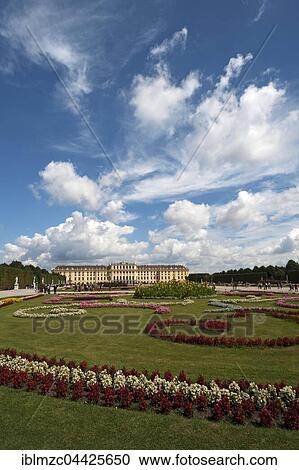 Flower bed in park, Schönbrunn Palace, Vienna, Austria, Europe View Large Photo Image Stock Image - Flower bed in park, Schönbrunn Palace, Vienna, Austria, Europe. Fotosearch