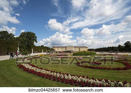 Flower bed in park, Schönbrunn Palace, Vienna, Austria, Europe View Large Photo Image Stock Photo - Flower bed in park, Schönbrunn Palace, Vienna, Austria, Europe. Fotosearch