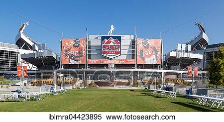 Football stadium, Sports Authority Field at Mile High, Denver Broncos Stadium, Denver, Colorado, USA, North America View Large Photo Image Stock Photography - Football stadium, Sports Authority Field at Mile High, Denver Broncos Stadium, Denver, Colorado, USA, North America. Fotosearch