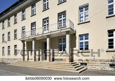 Stock Image - Former court martial with prison, today Arbeiterwohlfahrt, AWO, and educational institution of the Volkshochschule, Bielefeld, East Westphalia, North Rhine-Westphalia, Germany, Europe. Fotosearch