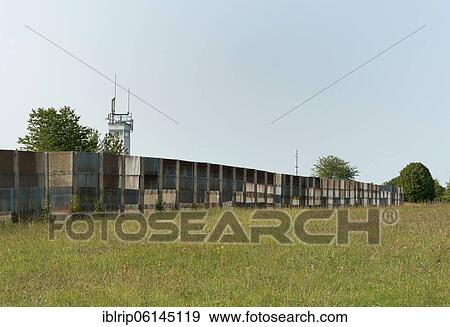 Former inner-German border, border fence and watchtower at Point Alpha, Hesse, Thuringia, Germany, Europe View Large Photo Image Stock Photo - Former inner-German border, border fence and watchtower at Point Alpha, Hesse, Thuringia, Germany, Europe. Fotosearch