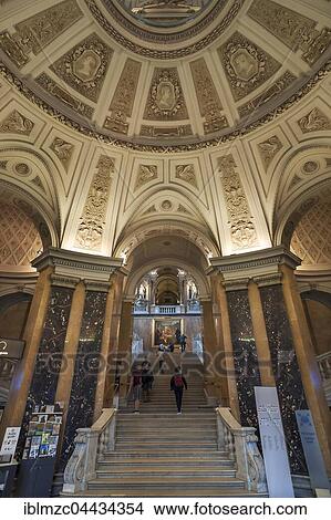 Foyer with staircase, Museum of Natural History, opened in 1889, Vienna, Austria, Europe View Large Photo Image Picture - Foyer with staircase, Museum of Natural History, opened in 1889, Vienna, Austria, Europe. Fotosearch