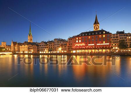 Fraumünster and St. Peter Church, Zurich, Switzerland, Europe View Large Photo Image Stock Image - Fraumünster and St. Peter Church, Zurich, Switzerland, Europe. Fotosearch