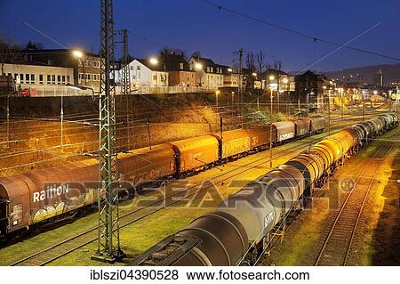 Freight train depot, Hagen, Ruhr District, North Rhine-Westphalia, Germany, Europe View Large Photo Image Stock Photo - Freight train depot, Hagen, Ruhr District, North Rhine-Westphalia, Germany, Europe. Fotosearch