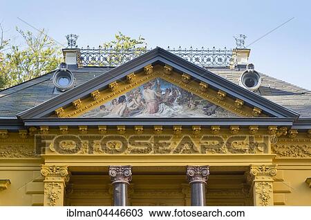 Gable, Villa Oechsler, Heringsdorf, imperial baths, Usedom, Mecklenburg-Western Pomerania, Germany, Europe View Large Photo Image Stock Image - Gable, Villa Oechsler, Heringsdorf, imperial baths, Usedom, Mecklenburg-Western Pomerania, Germany, Europe. Fotosearch