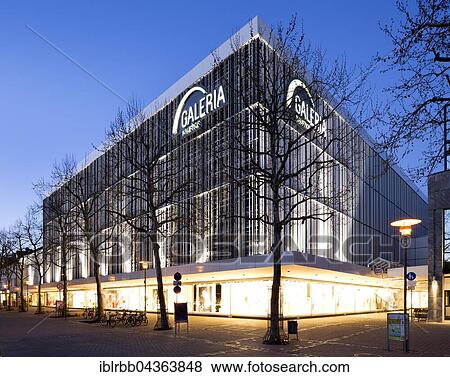 Galeria Kaufhof department store, Twilight, Erlangen, Middle Franconia, Bavaria, Germany, Europe View Large Photo Image Stock Photo - Galeria Kaufhof department store, Twilight, Erlangen, Middle Franconia, Bavaria, Germany, Europe. Fotosearch