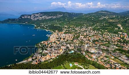 Garda, Lake Garda, Veneto, Italy, Europe View Large Photo Image Stock Photo - Garda, Lake Garda, Veneto, Italy, Europe. Fotosearch