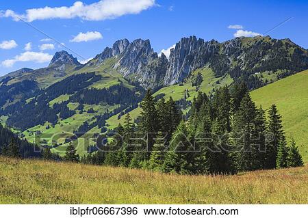 Stock Photograph - Gastlosen, Fribourg Pre-Alps, Switzerland, Europe. Fotosearch